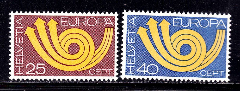 Швейцария 1973 г  MNH - EUROPA CEPT - - фото фото фото 0