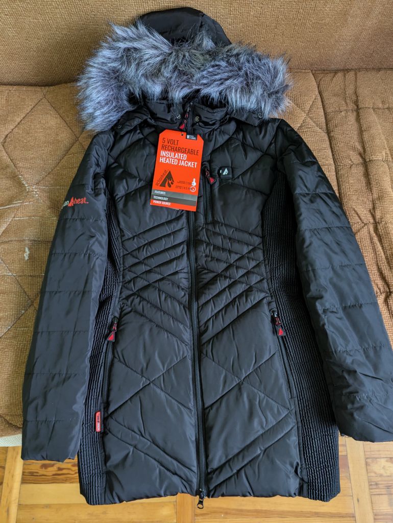 ActionHeat 5V Heated Long Puffer Jacket Куртка з підігрівом - фото фото фото 1