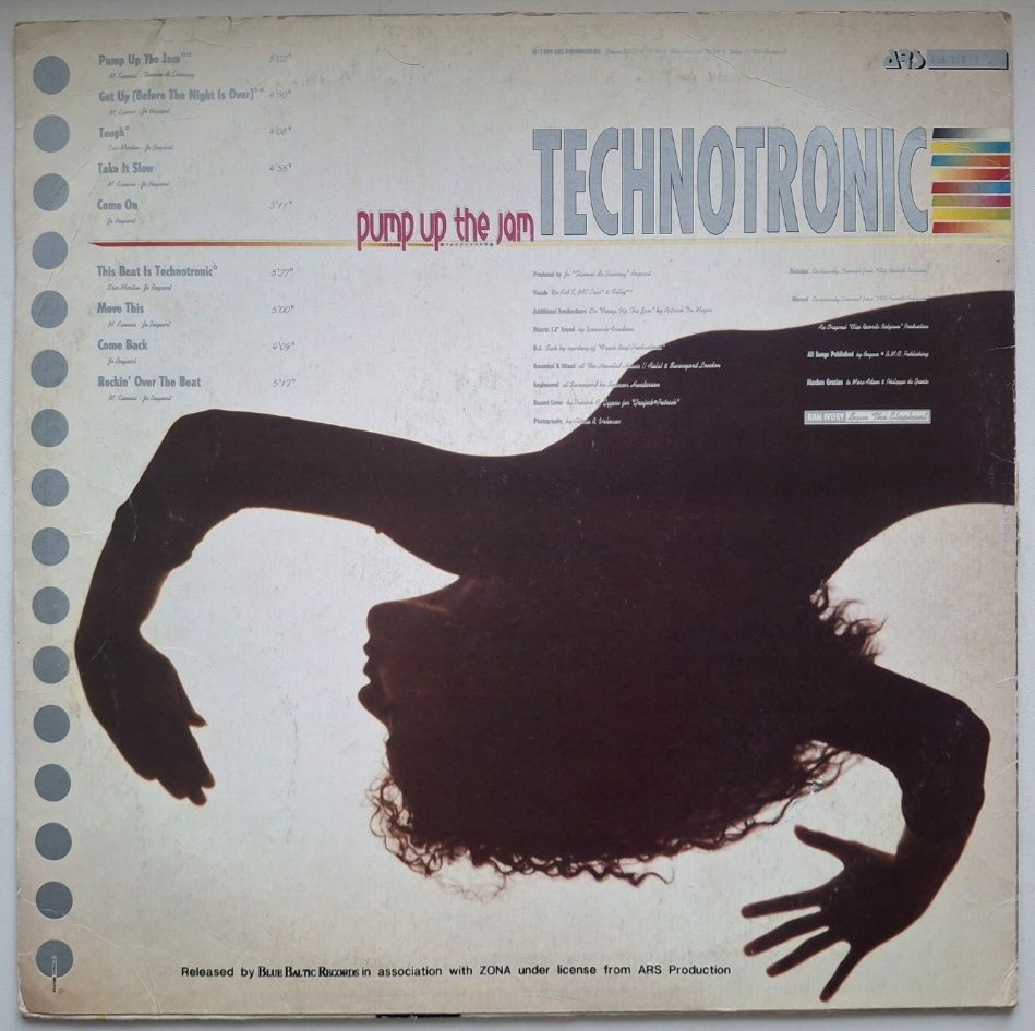Technotronic - Pump Up The Jam - 1989.  (LP). 12. Vinyl. Пластинка. Lithuania - фото фото фото 1
