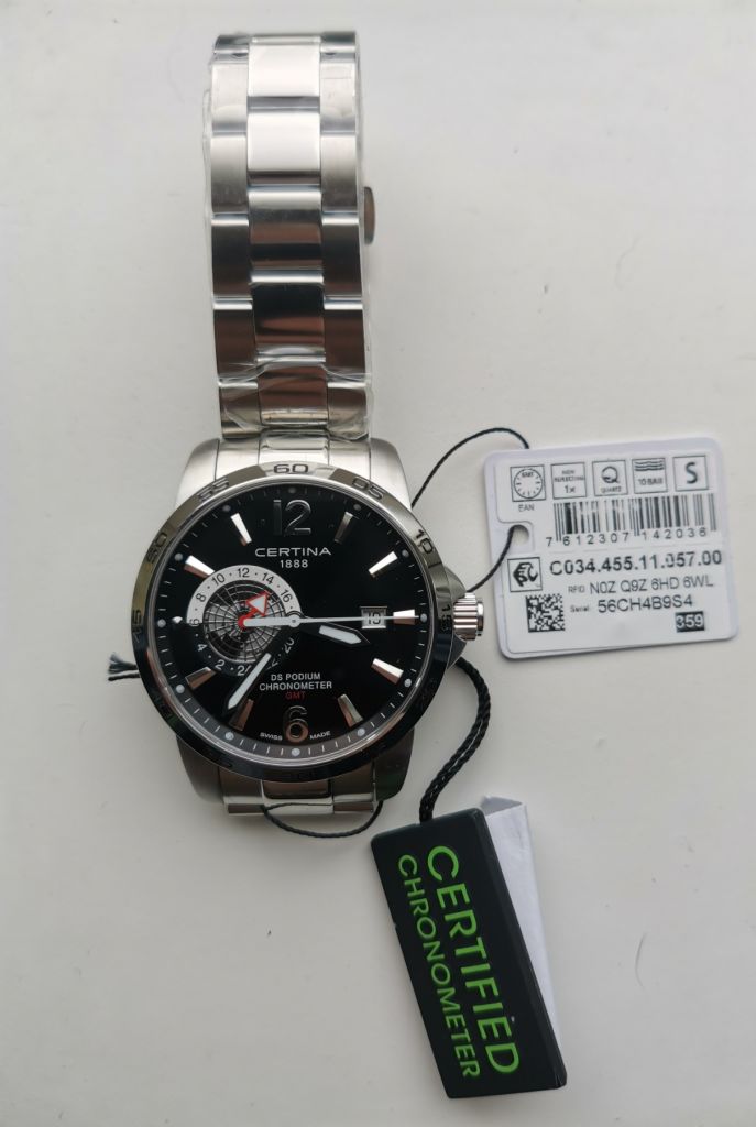 Новий годинник Certina Ds Podium GMT 41 мм - фото фото фото 2