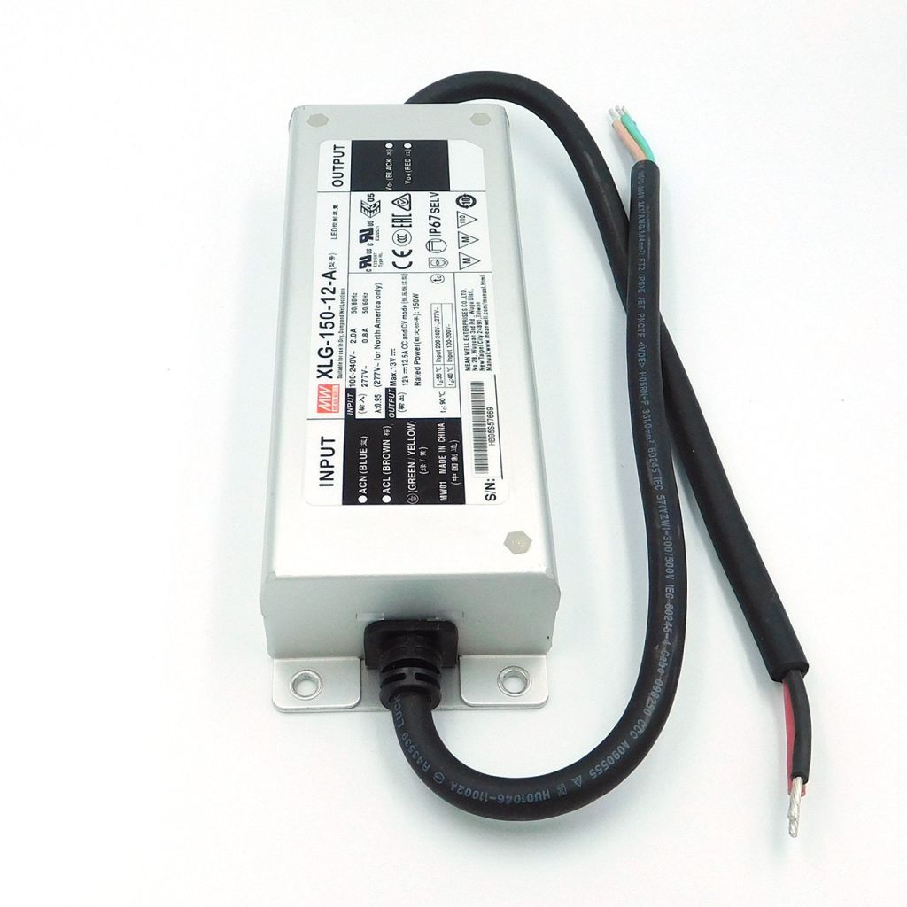 Драйвер Mean Well XLG-150-12-A LED 12V 12.5A IP67 - фото фото фото 1
