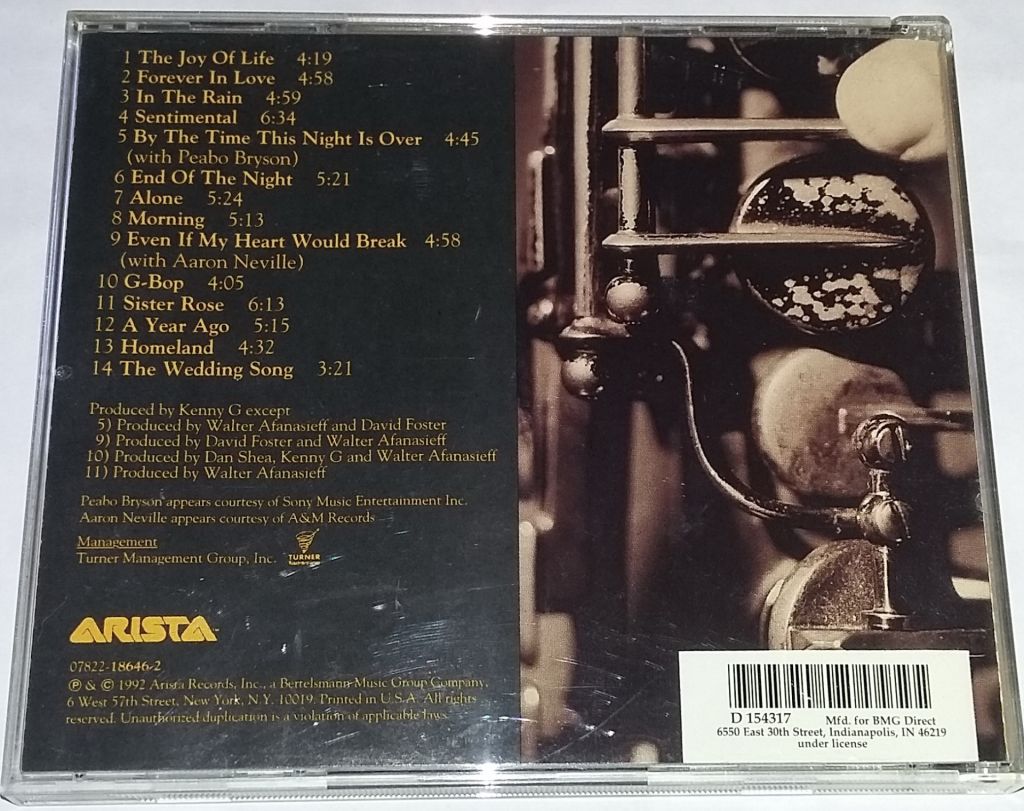 KENNY G Breathless CD US - фото фото фото 2