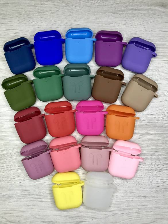 Чехлы для Apple AirPods 1,2 Silicone Case - фото фото фото 1