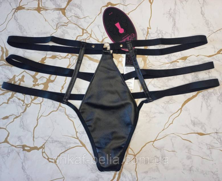 Трусики стринги кожаные 54 XL р Hunkemoller - фото фото фото 2