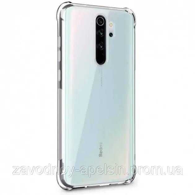 Xiaomi Redmi Note 8 pro Прозрачный чехол Антишок (углы) - фото фото фото 1
