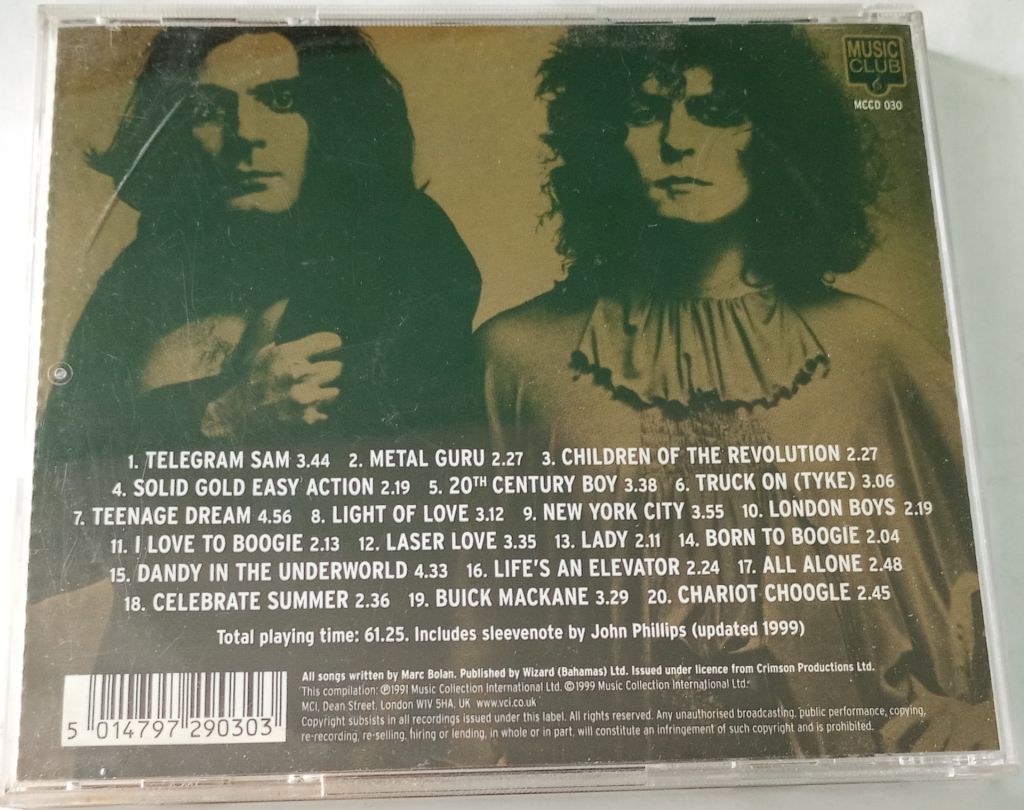 T.REX The Very Best Of T.Rex CD UK - фото фото фото 2