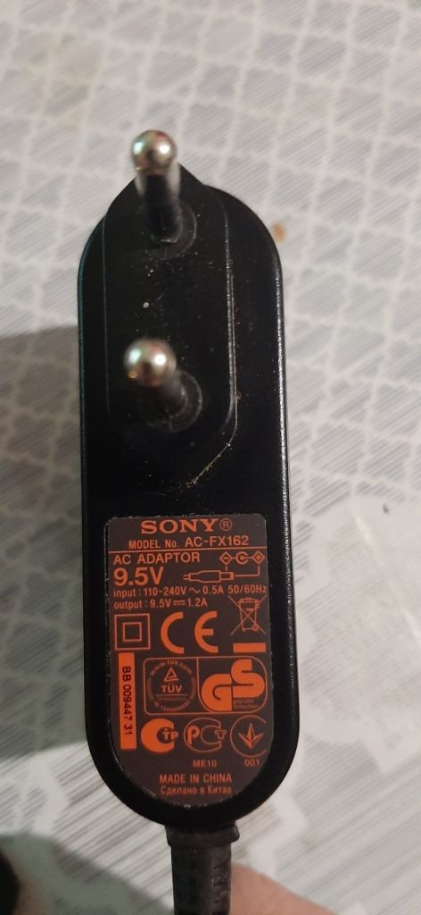 Оригінальний адаптер живлення SONY AC-FX160 9,5 В 1,2 А - фото фото фото 1