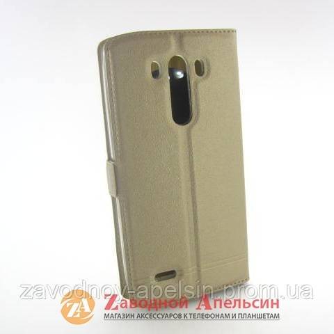Чехол книжка LG G3 D855 Smart Case gold - фото фото фото 1