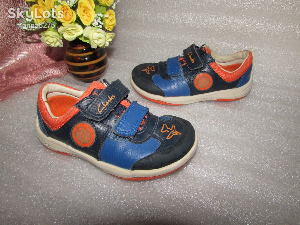 КОЖАНЫЕ КРОССОВКИ МИГАЛКИ ~Clarks PILOT~р 25,5 - фото фото фото 2