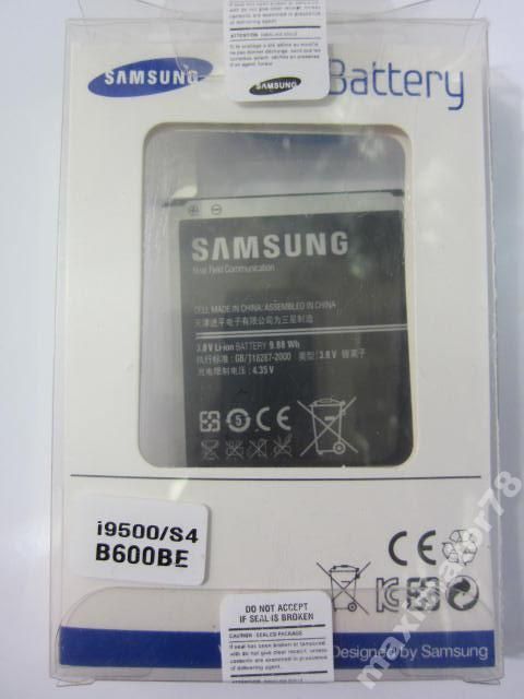 ОРИГ! АККУМУЛЯТОР БАТАРЕЯ Samsung I9500 S4 - фото фото фото 2