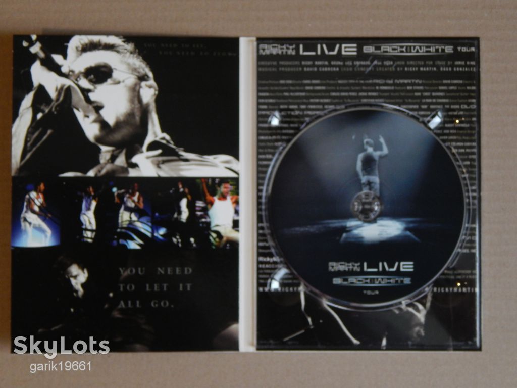 Ricky Martin ‎– Black And White Tour (Live) (DVD, Unofficial Release, Digipak) - фото фото фото 2
