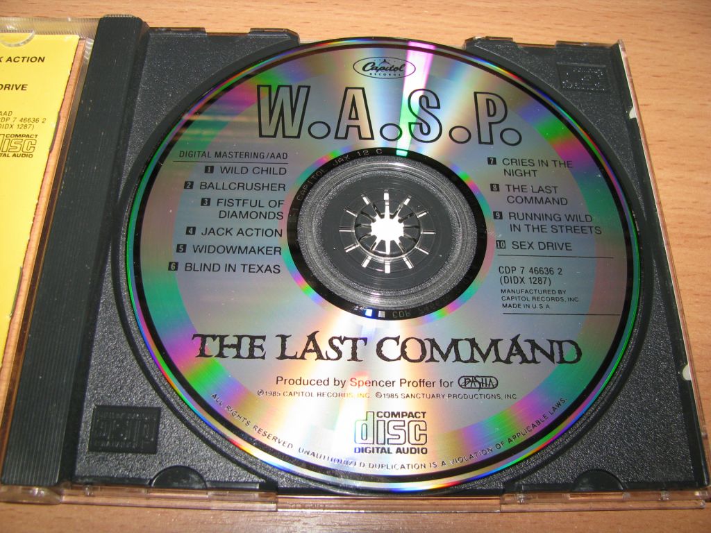 W.A.S.P. - The Last Command  (1985 Capitol USA) - фото фото фото 2