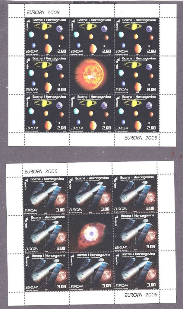 Космос. Босния и Герцеговина  2009 г MNH - 2 к/б - фото фото фото 0
