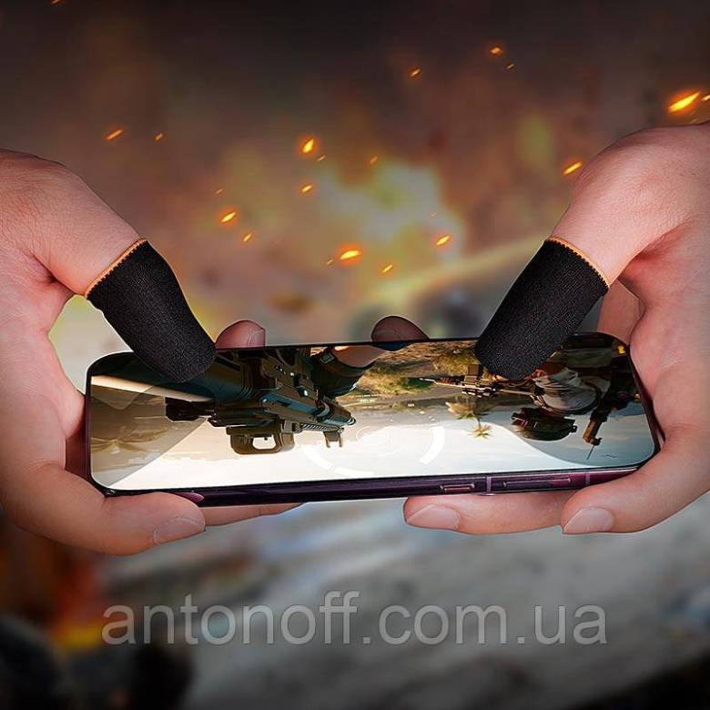 Напальники для мобільних ігор Hoco GA20 Carbon, чорні - фото фото фото 4
