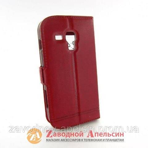 Чехол книга Samsung S7562 S7560 S7572 Smart Case red - фото фото фото 1