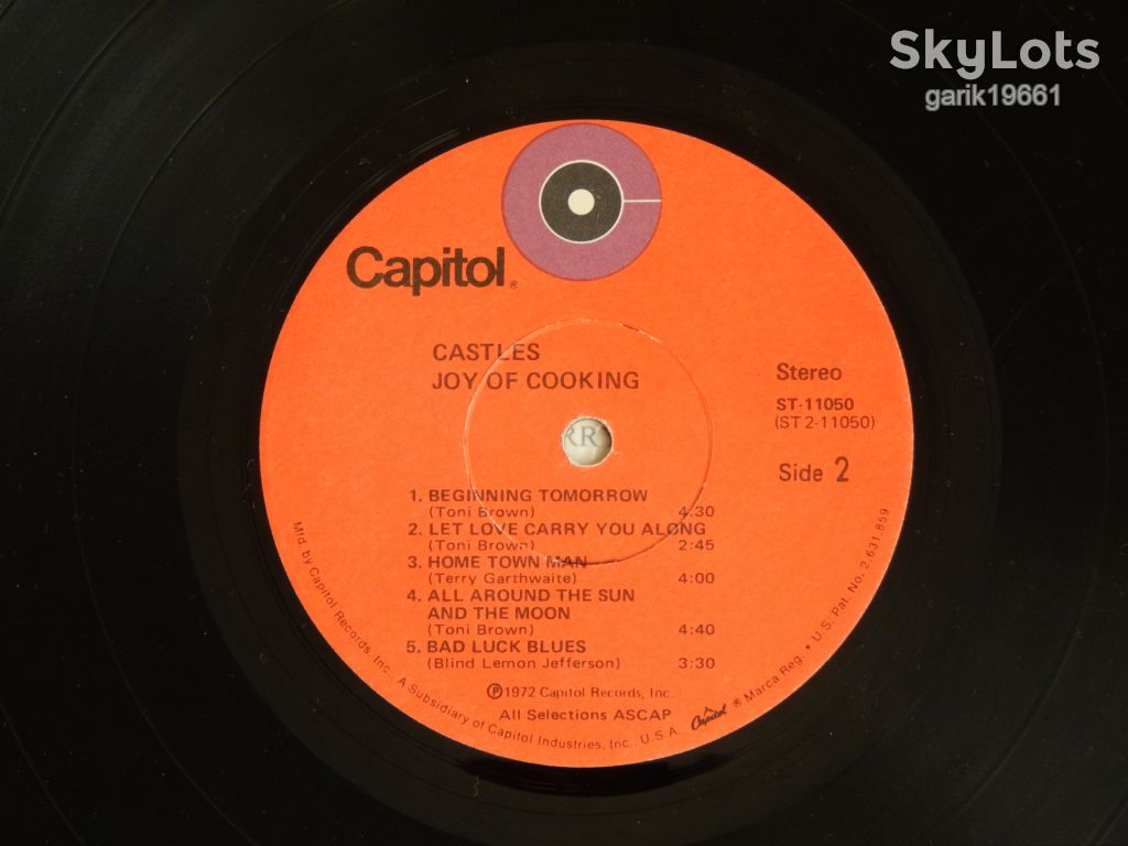 Joy Of Cooking ‎– Castles   (Capitol Records ‎– ST- 11050, US) EX/VG+ - фото фото фото 4
