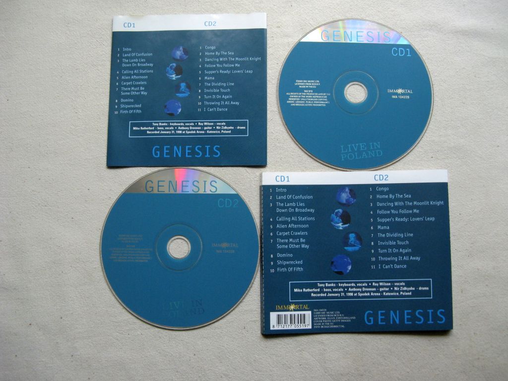 CD Genesis. Live in Poland. 2CD. 1998. - фото фото фото 2