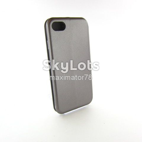 КОЖАНЫЙ ЧЕХОЛ КНИЖКА Apple iPhone 7 8 ASPOR silver - фото фото фото 1