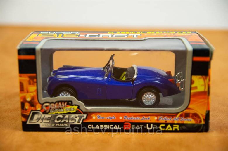 Модель авто, колекційна, Die-Cast Retro Car Blue - фото фото фото 6