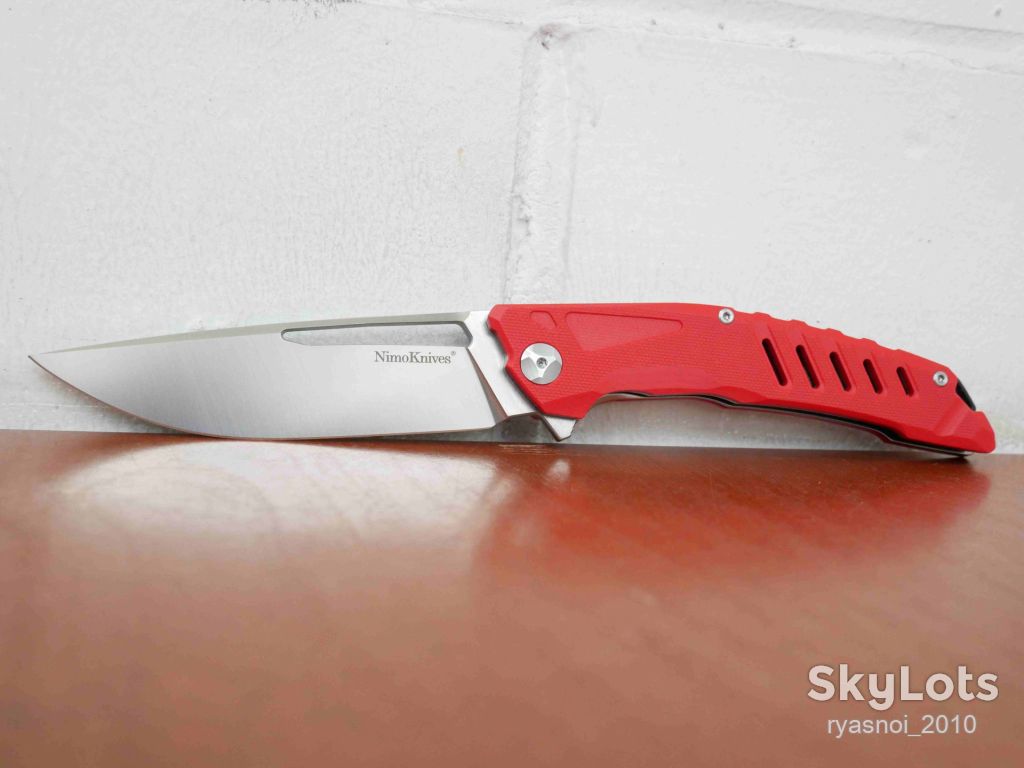 Nimoknives &amp; Fatdragon NO. 511, D2, G10 Red, Tactical, Flipper, подшипник, EDC - фото фото фото 11