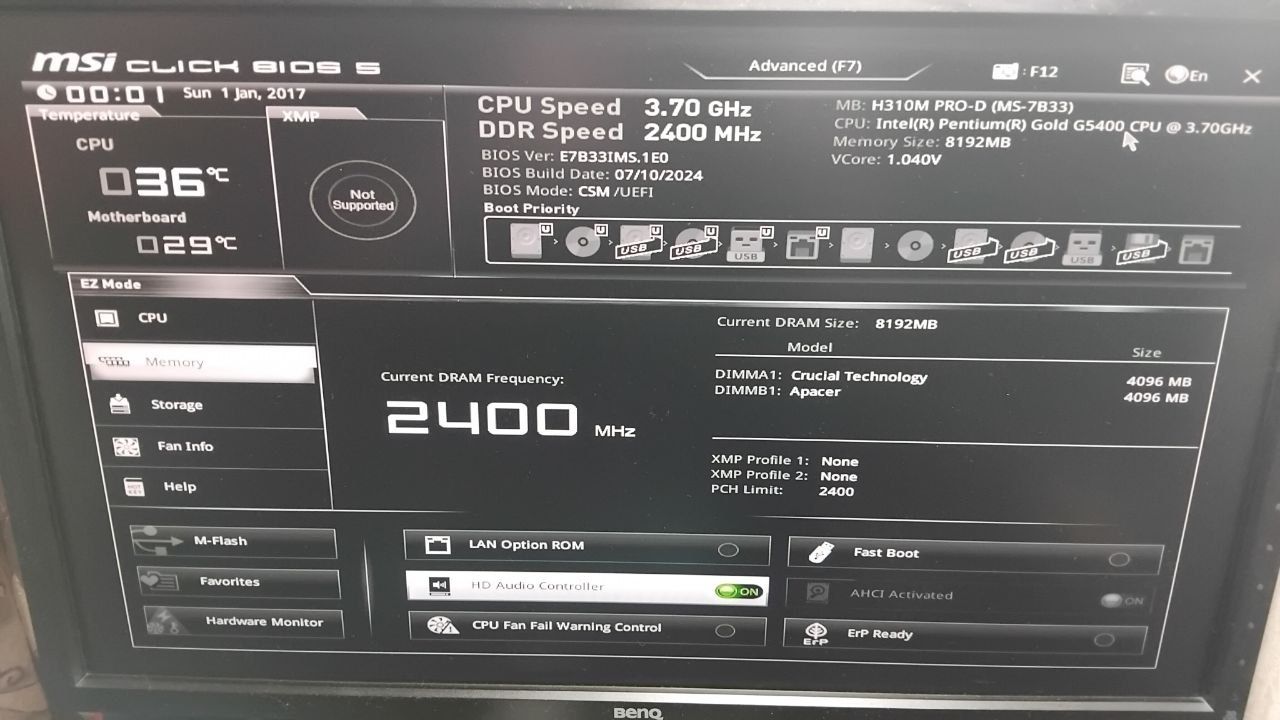 Мать 1151 v2, MSI  H310M PRO-D, Intel Z310 chipset - фото фото фото 2