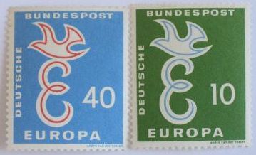 ФРГ 1958 Европа СЕРТ Mi 295-296 MNH - фото фото фото 0
