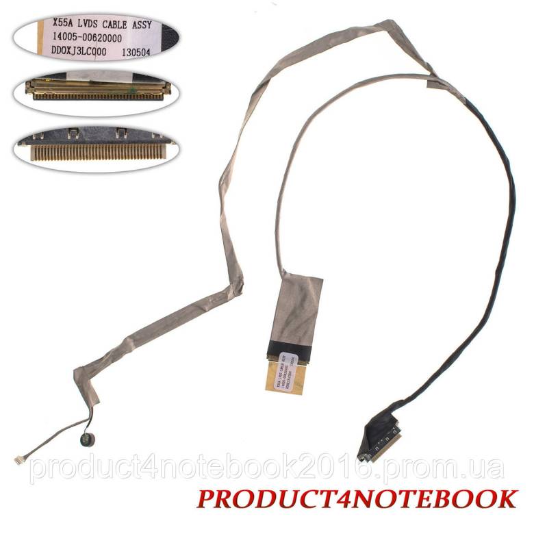 Шлейф матрицы для ноутбука ASUS (X55 series), LED (14005-00620000) - фото фото фото 0