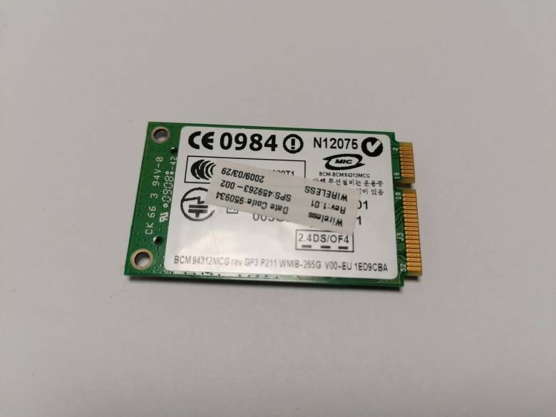 Б/У Wi-Fi модуль Broadcom BCM94312MCG miniPCI-E от HP Compaq 6735s - фото фото фото 1