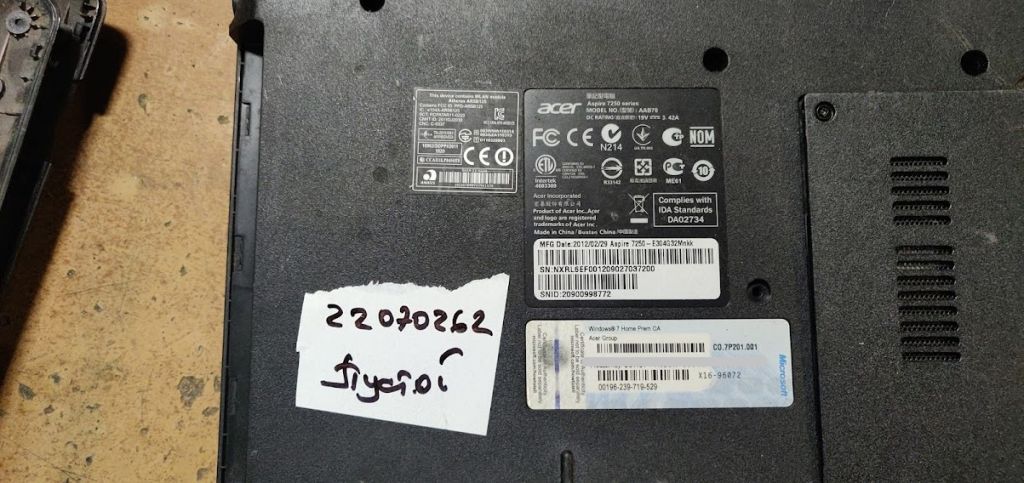 Корпус от ноутбука Acer Aspire 7250 № 22070262 - фото фото фото 6