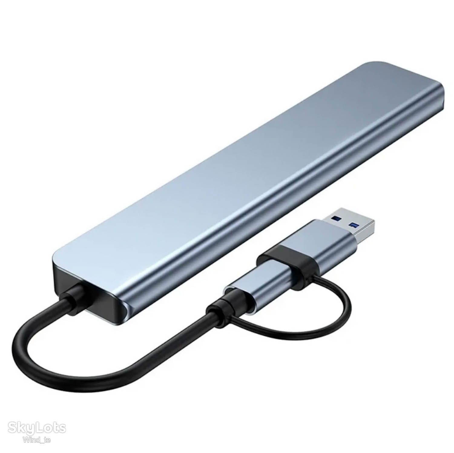 Металевий Type-C USB хаб док-станція 7в2  ( докстанция ) - фото фото фото 5