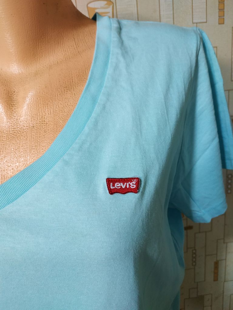 Футболка блакитна жіноча LEVIS p-p XL - фото фото фото 3