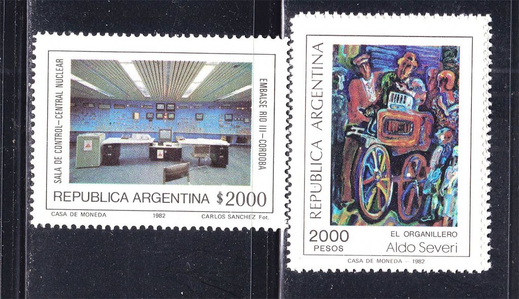 Искусство .  Аргентина 1982 г  MNH - - фото фото фото 0