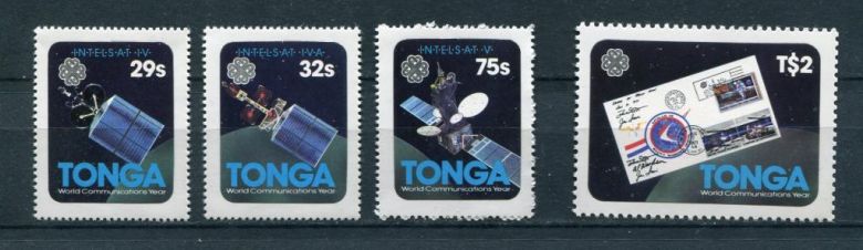 Тонга  Tonga Space  1983 Mi 855-858. WCY-.Intelsat, MNH - фото фото фото 0