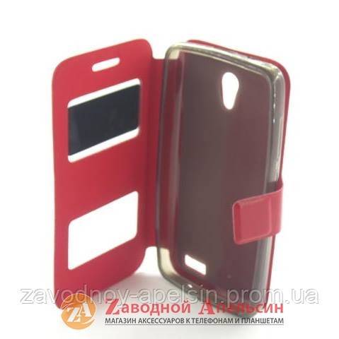 Чехол книга Lenovo A319 Smart Case red - фото фото фото 2