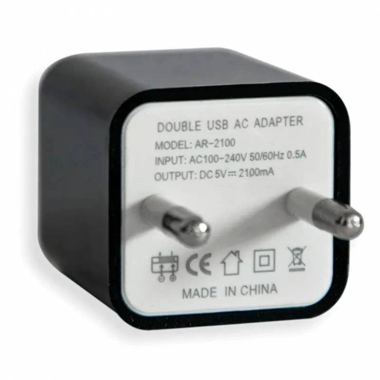 Адаптер переходник Usb 220v зарядка Double Ar-2100 - фото фото фото 1