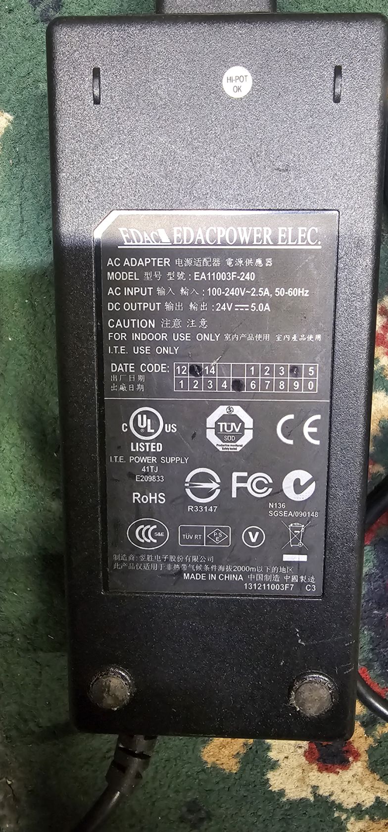 Продам блок живлення EDACPOWER ELEC. 24V 5.0A - фото фото фото 2