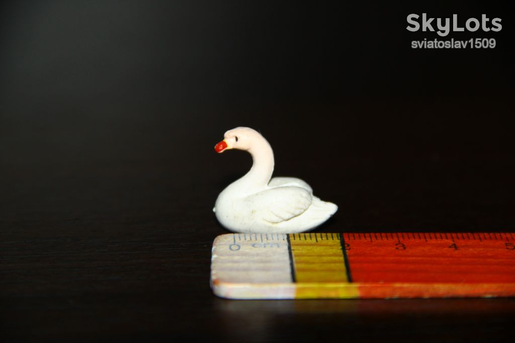 ЛЕБЕДЬ животные-микро птицы Bullyland Schleich ??? РЕЗИНА!! ФРГ - фото фото фото 1