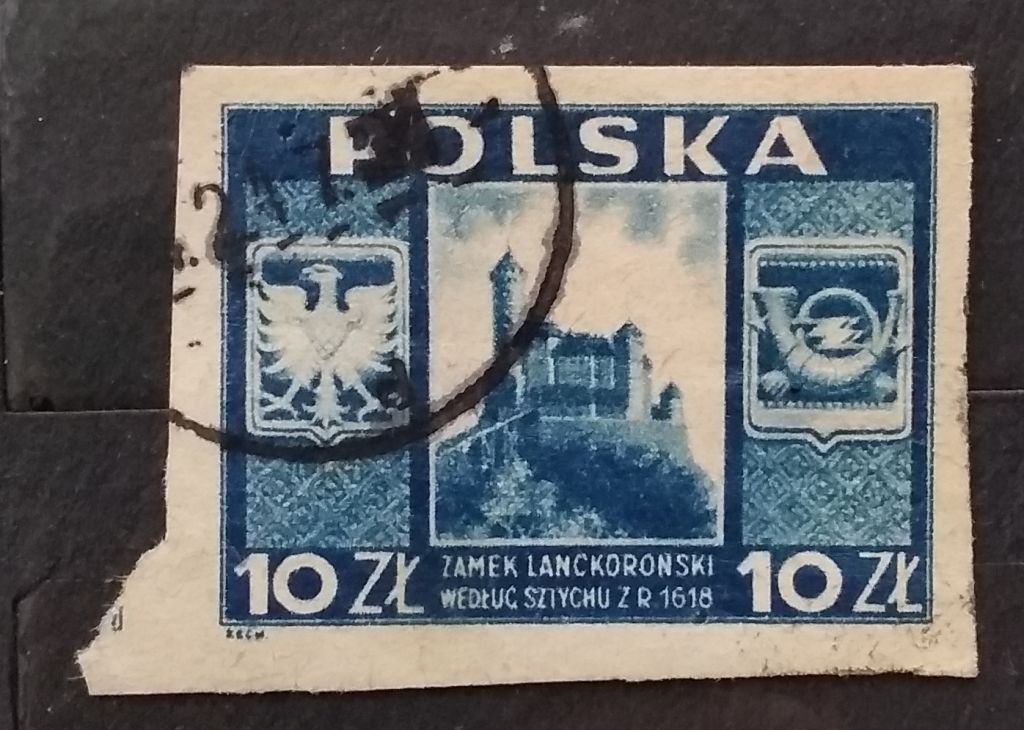 Польша 1946 г - Замок Ланккорона, гаш - фото фото фото 0