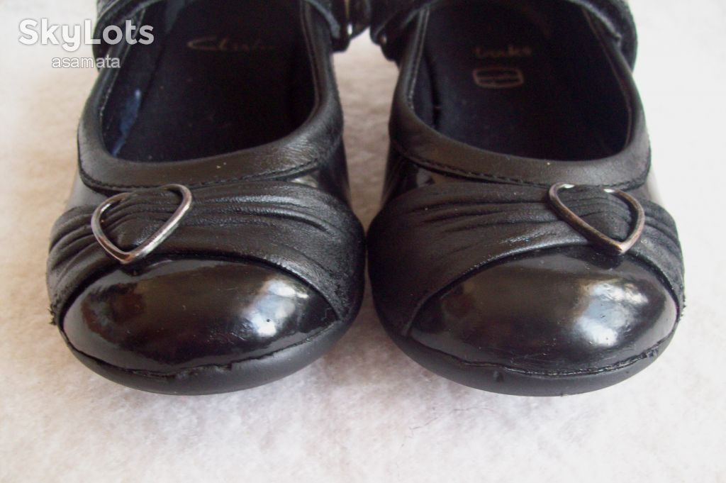 Туфли кожа лак Clarks, стелька 16 см. - фото фото фото 6