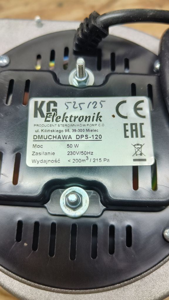 Лот Вентилятор KG ELEKTRONIK DPS-120 для твердопаливного котла - фото фото фото 2
