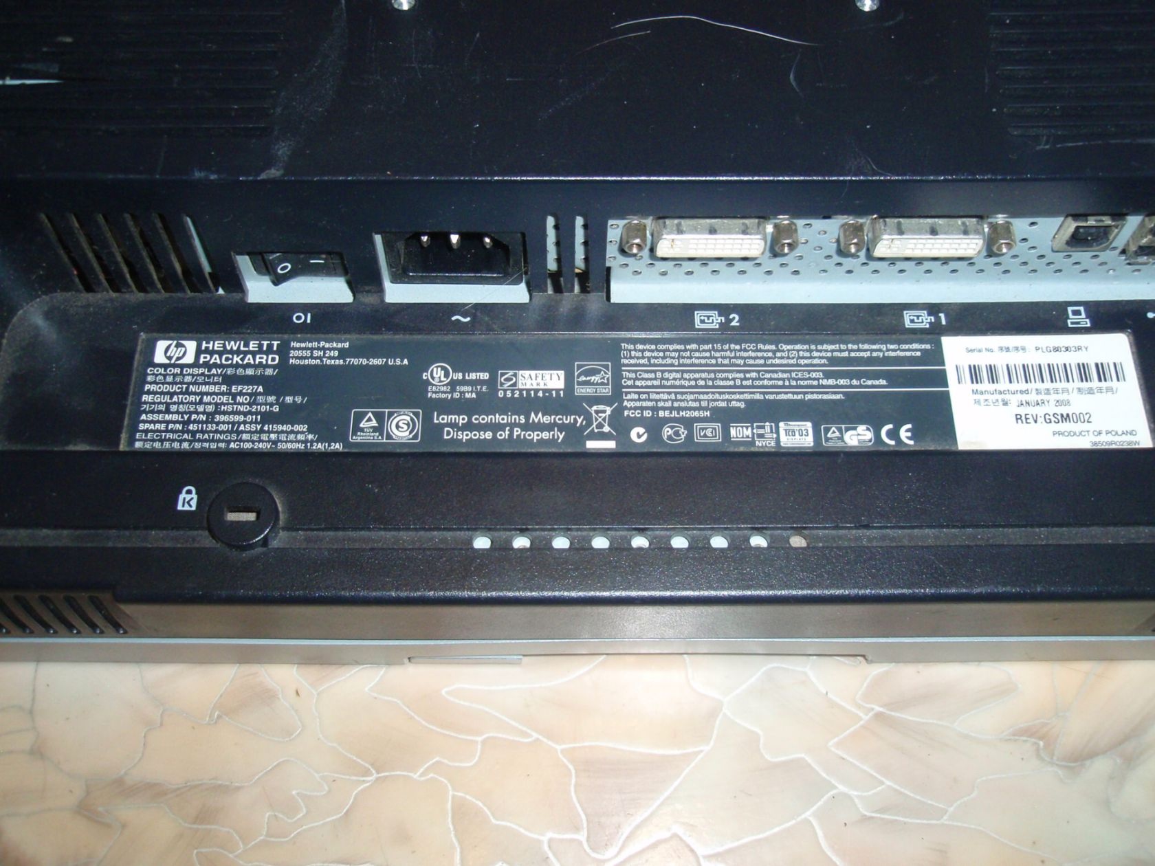 монитор 20" HP LP2065 - фото фото фото 3