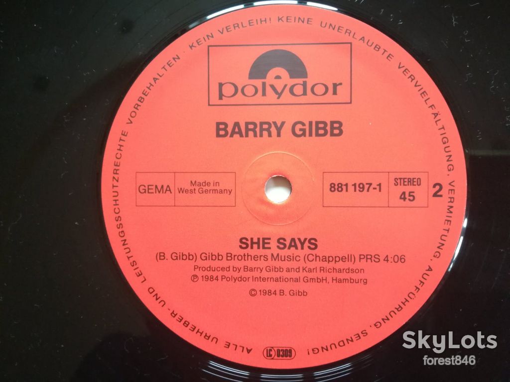 Barry Gibb  (глянс. конв.)-NM-, Німеччина  (&amp;70) - фото фото фото 3