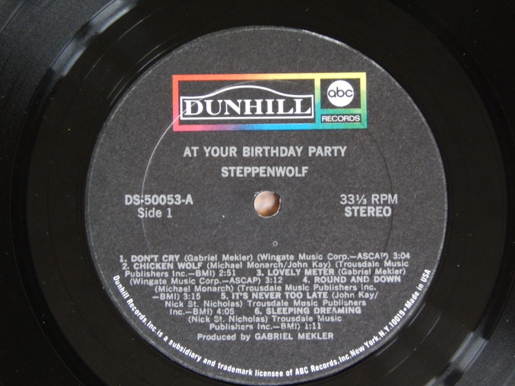Steppenwolf ‎– At Your Birthday Party  (ABC/Dunhill Records ‎– DSX-50053, US) EX/EX - фото фото фото 3