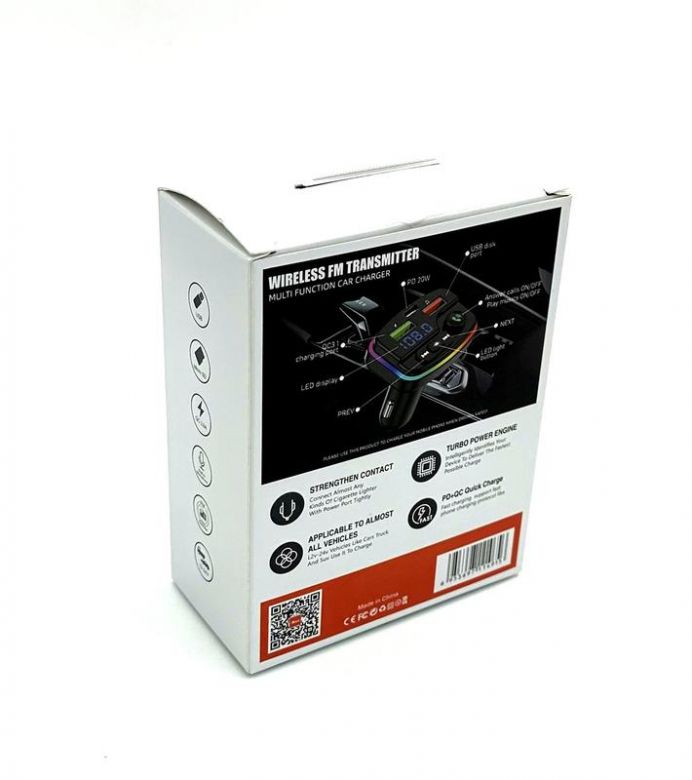 FM модулятор ALS-A915 Bluetooth  зарядка  (2USB/PD/20W/3.1A) Чорний - фото фото фото 1