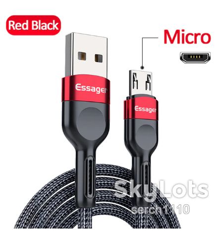 Essager Micro USB Nylon кабель быстрой зарядки 5V/2.4A 1 м - фото фото фото 3