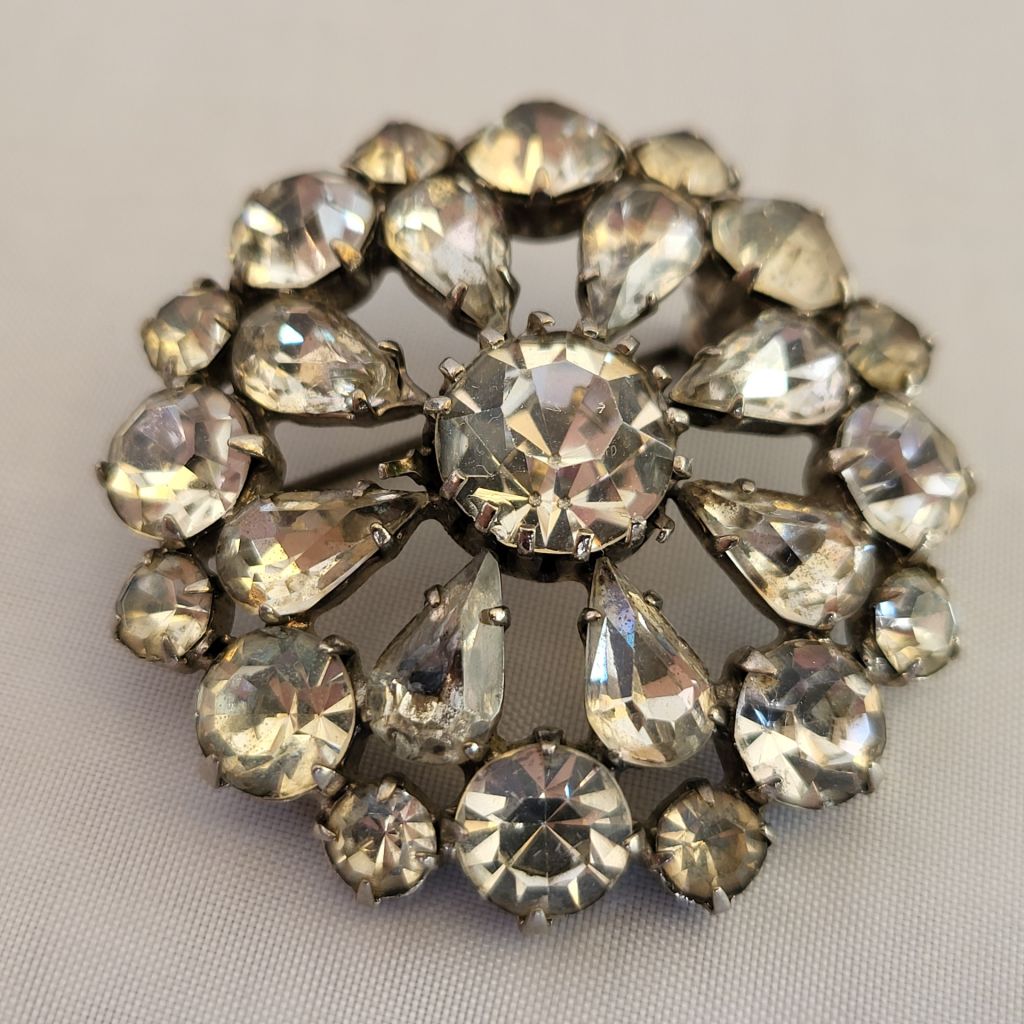 Брошь круглая, снежинка , СССР, 101 - фото фото фото 0