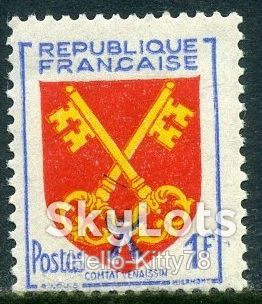 Франция 1955 стандарт герб Mi 1075 MNH - фото фото фото 0
