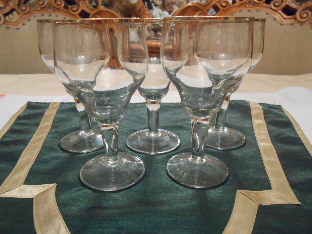 Бокалы Фужеры Набор 5 шт Хрусталь СССР №777 - фото фото фото 1