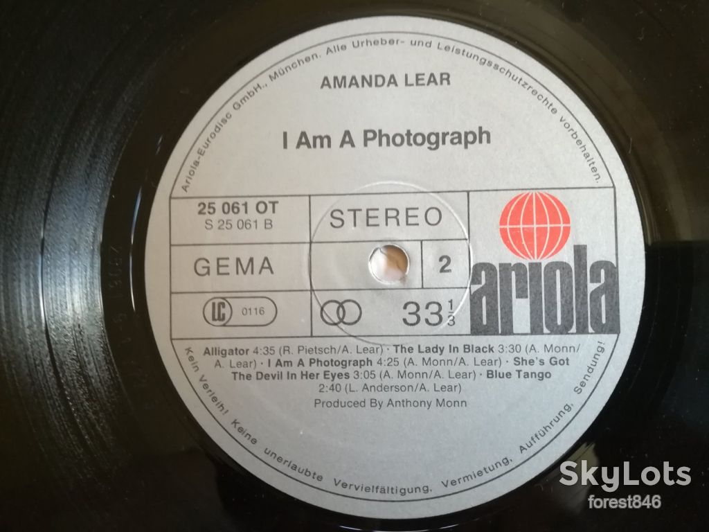 Amanda Lear-I am a photograph-Ex.+, Німеччина  (&amp;34) - фото фото фото 3