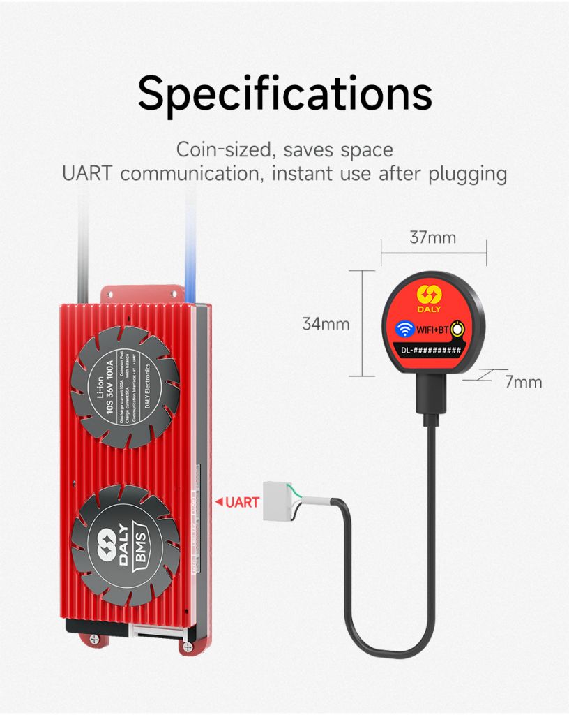 Smart BMS Daly LiFePO4 8S24V200A WiFi, BT - фото фото фото 2